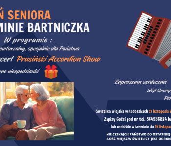 Seniorzy z Gminy Bartniczka będą świętować