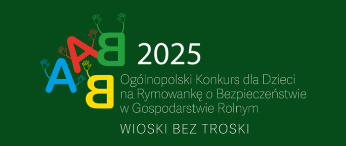 Kasa Rolniczego Ubezpieczenia Społecznego serdecznie zaprasza dzieci rolników do udziału w VI Ogólnopolskim Konkursie dla Dzieci na Rymowankę o Bezpieczeństwie w Gospodarstwie Rolnym