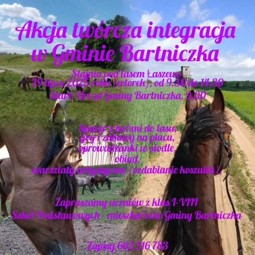 Zaproszenie do Stajni pod lasem w Łaszewie