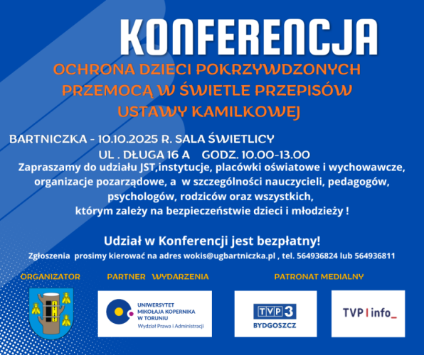 Konferencja w Gminie Bartniczka 10.10.2025 r.