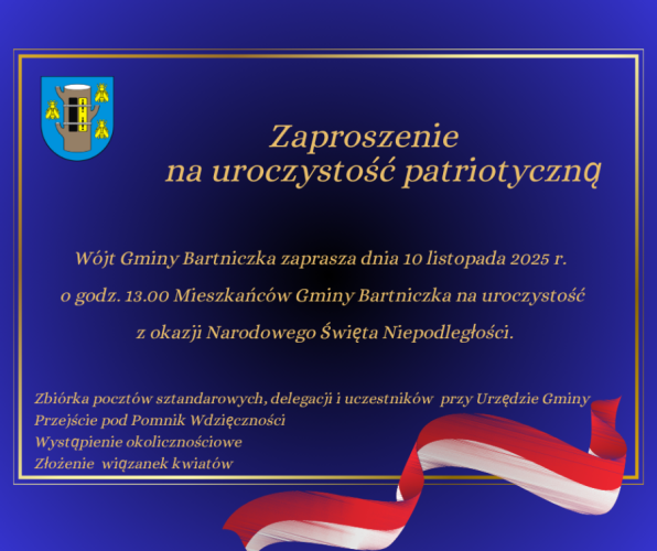 Narodowe Święto Niepodległości w Gminie Bartniczka